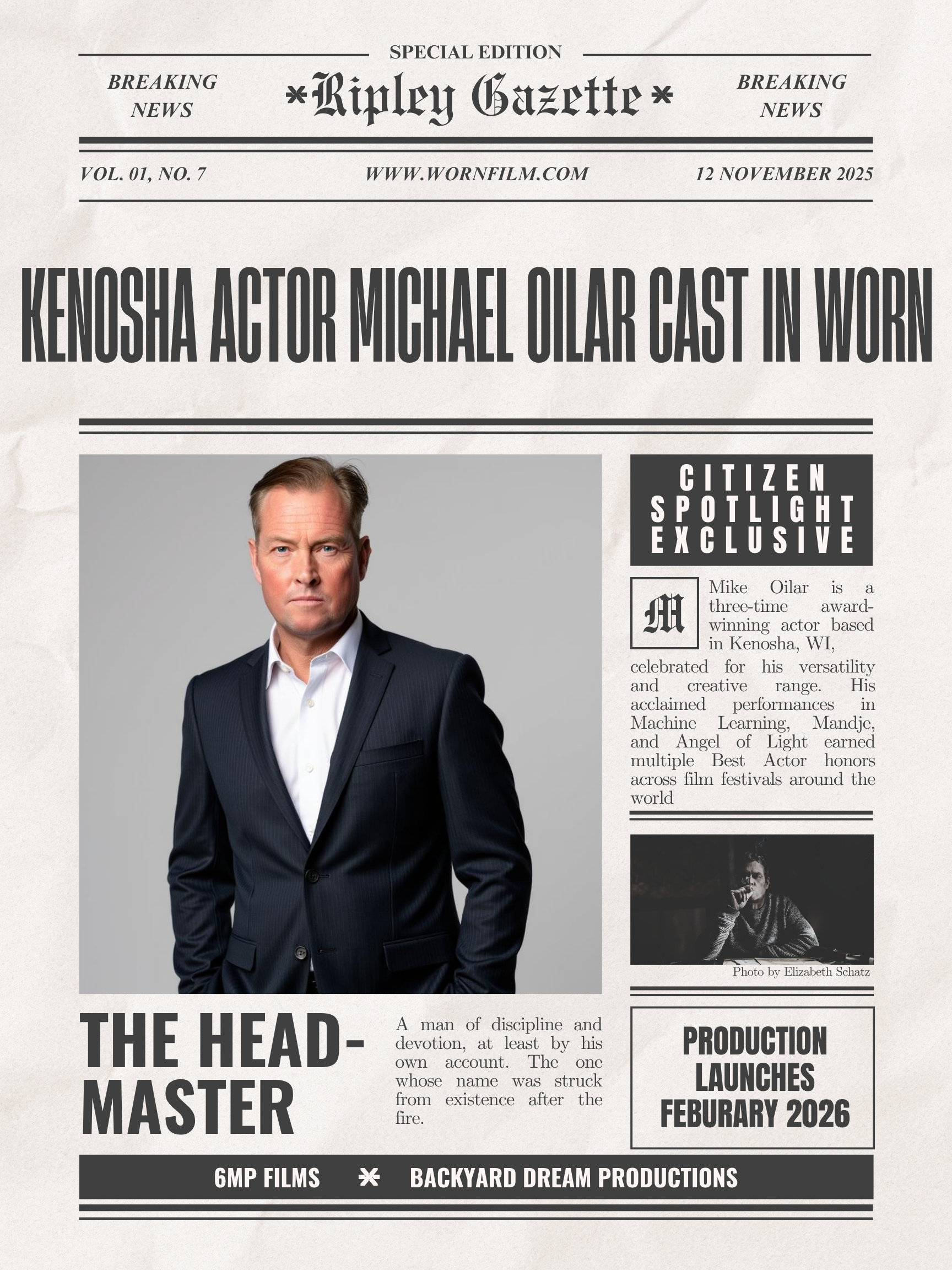 Michael Oilar as The Head Master